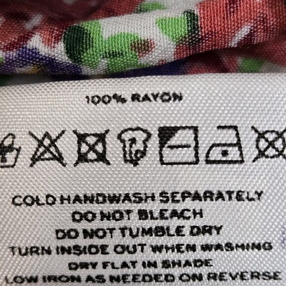 Faithful The Brand Lucy Wrap Top Women 6 Small Floral Short Sleeve Crop Coquette - Picture 10 of 10